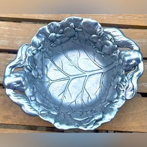 Arthur Court Bunny Rabbit Trinket Dish Bowl Cabbage Leaf Collectible Animal 1995